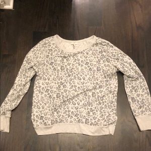 Joie gray leopard sweatshirt